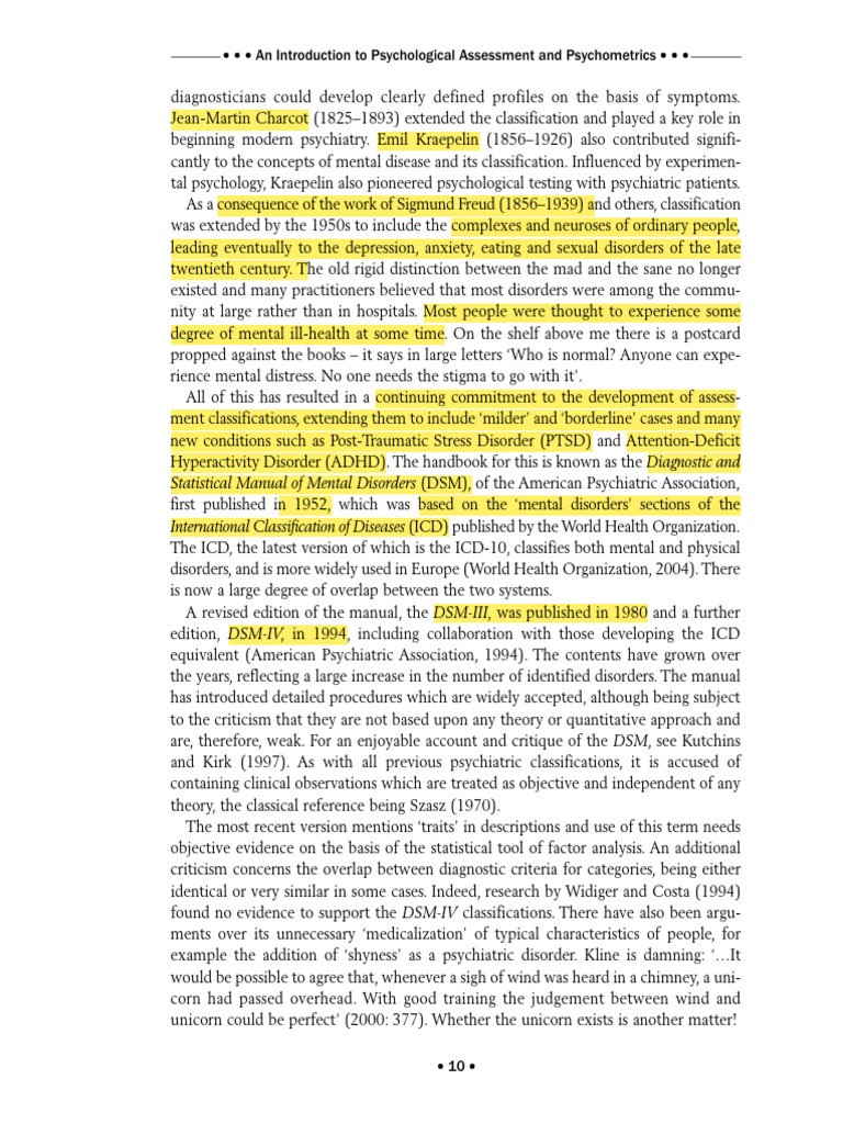 Overview of Psychological Assessment | PDF | Diagnostic And Statistical ...