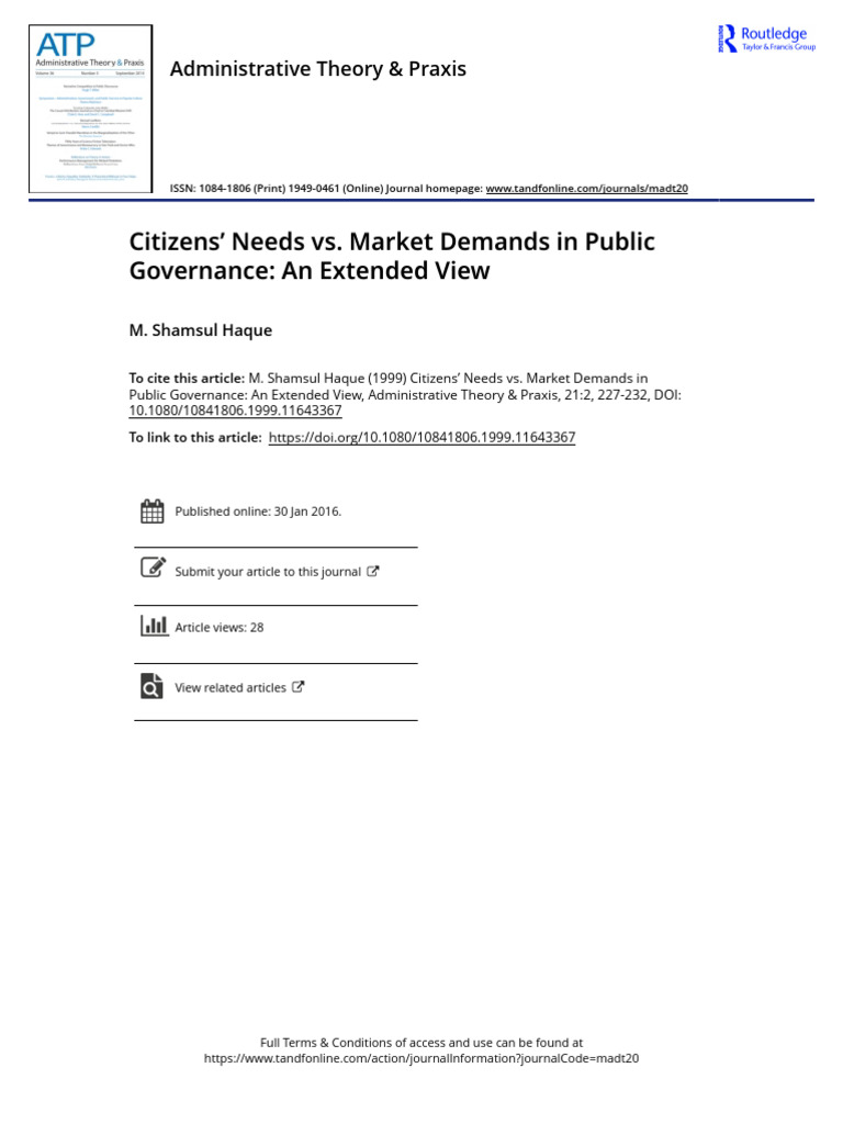 M1-3 - Citizens Needs vs. Market Demands in Public Governance An ...