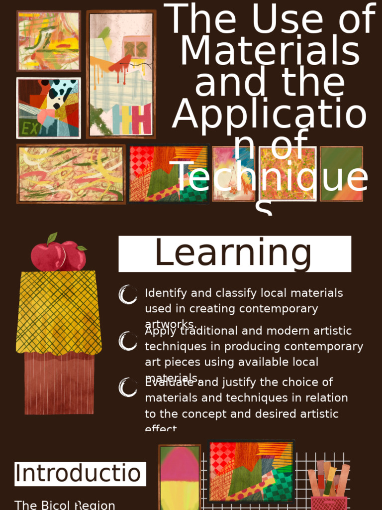 The Use of Raw Materials and The Application of Techniques CPAR12 | PDF ...