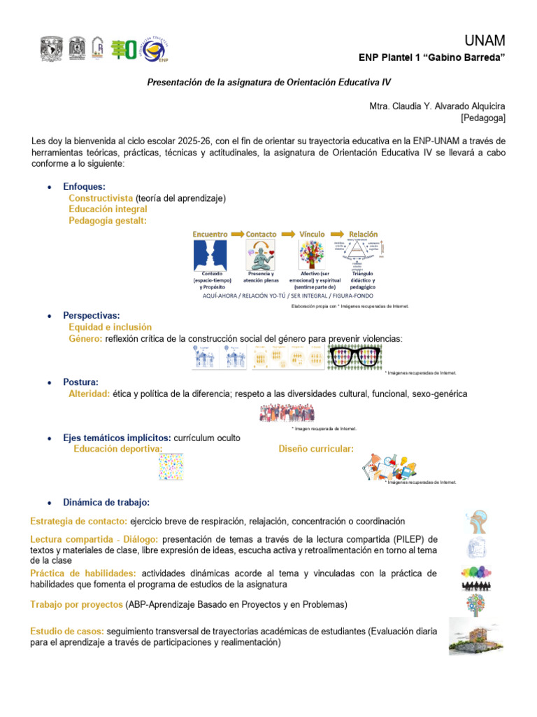 Orientación Educativa IV en la UNAM | PDF | Plan de estudios ...
