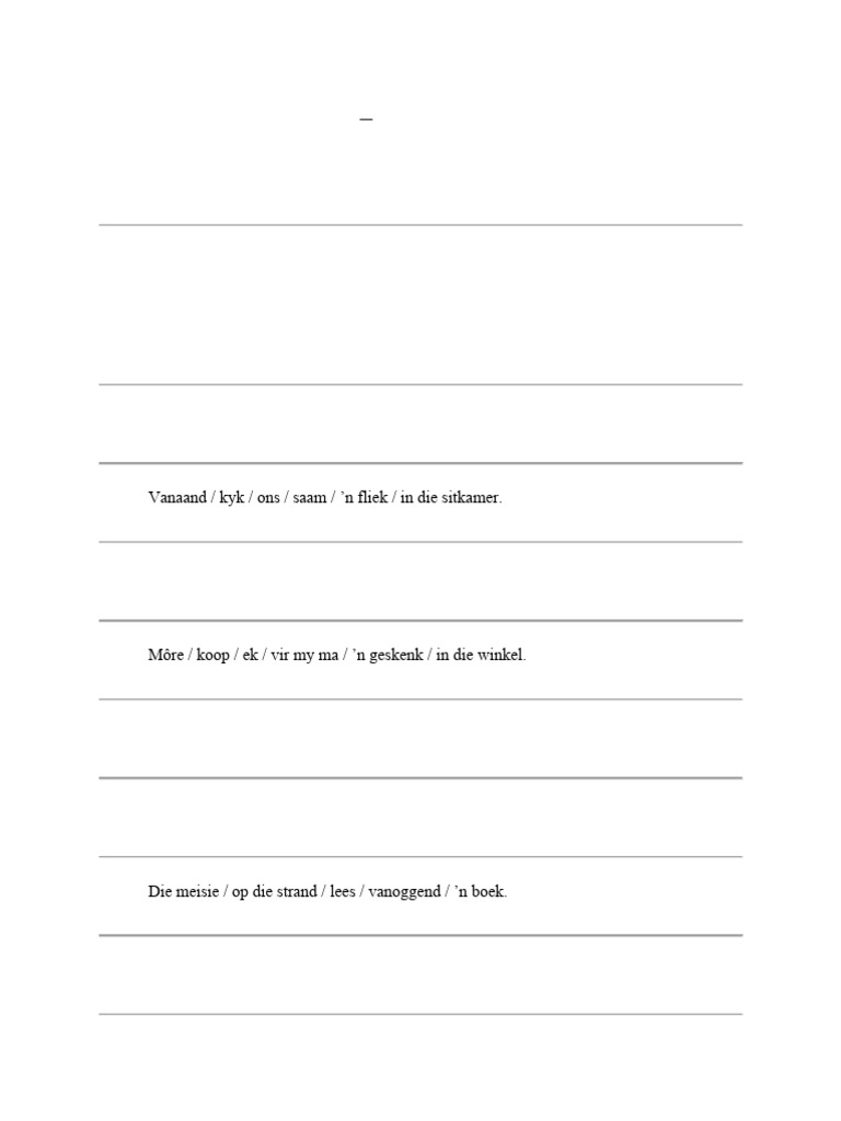 Graad 5 Afrikaans FAL | PDF
