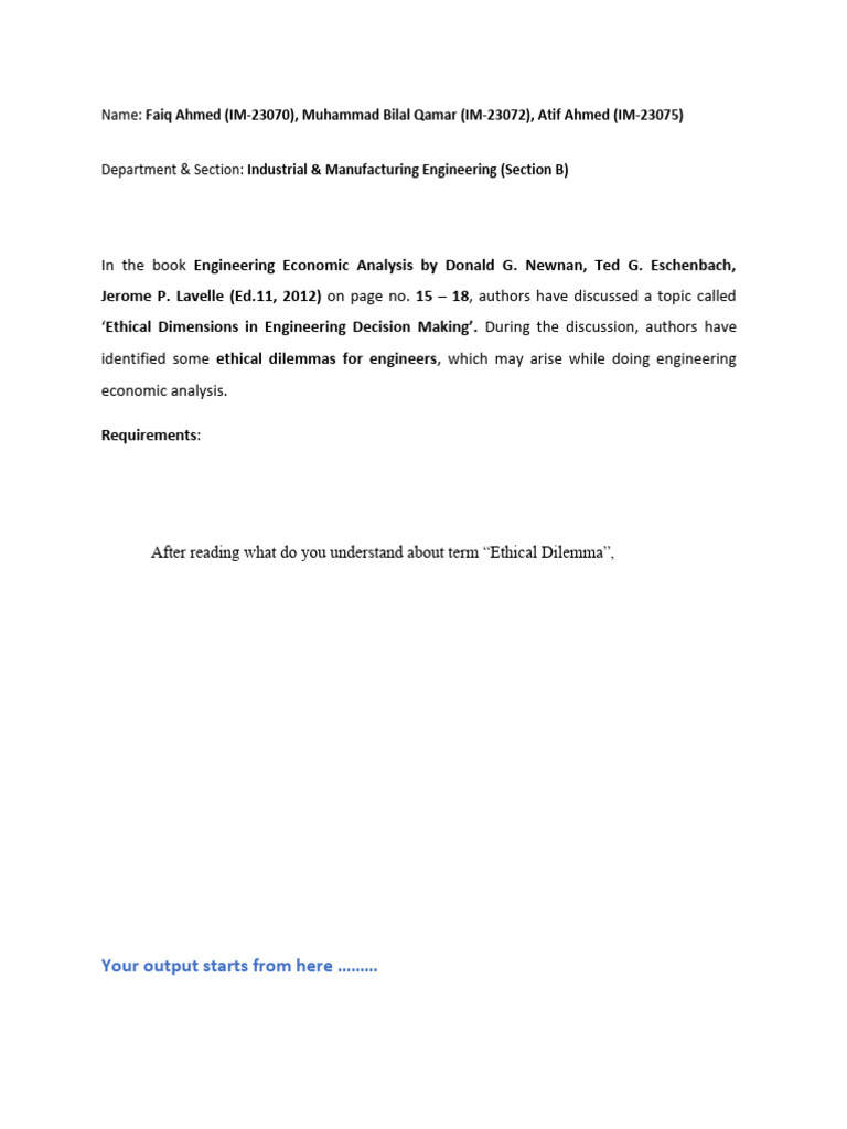 Ethical Dilemmas in Engineering Analysis | PDF | Safety | Space Shuttle
