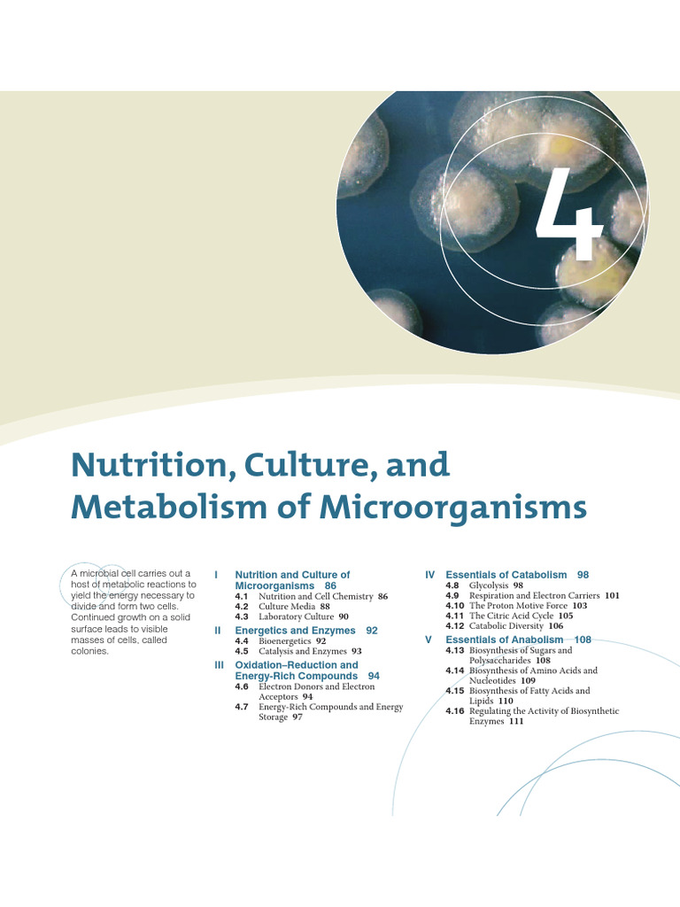 Microbial Nutrition and Metabolism Guide | PDF | Metabolism | Nutrients