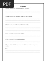 3 - Database Questions