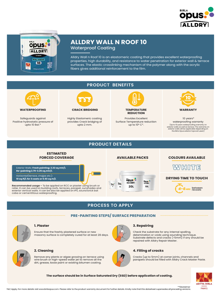 10-Year Waterproofing Solution Guide | PDF | Paint | Water