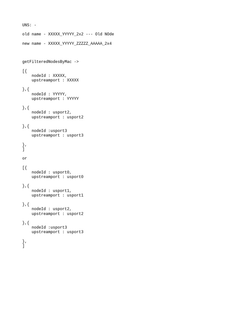 Node Name Change and Filtering Data | PDF