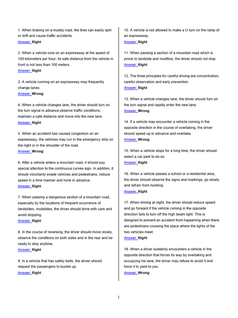 Safe Driving Tips and Guidelines | PDF | Traffic | Intersection (Road)