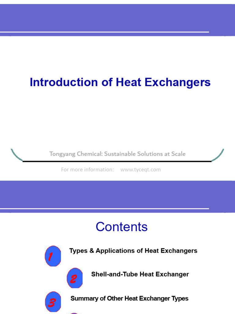 Heat Exchangers: Types and Applications | PDF | Heat Exchanger ...