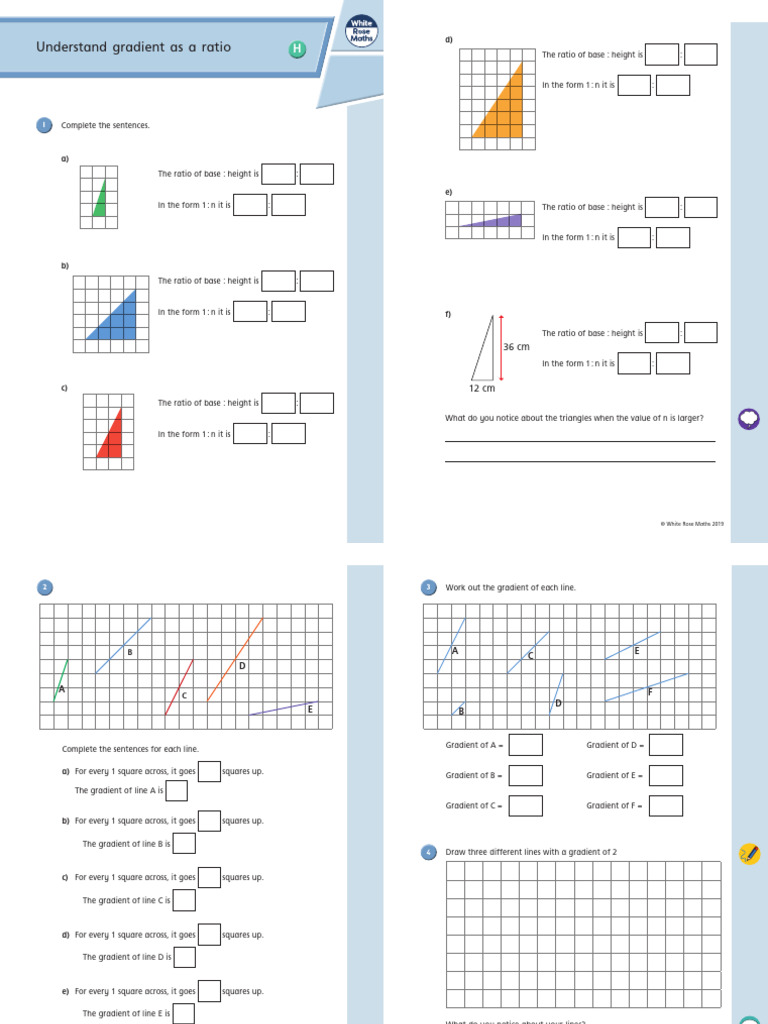 Understanding Gradient Ratios in Geometry | PDF | Mathematics ...