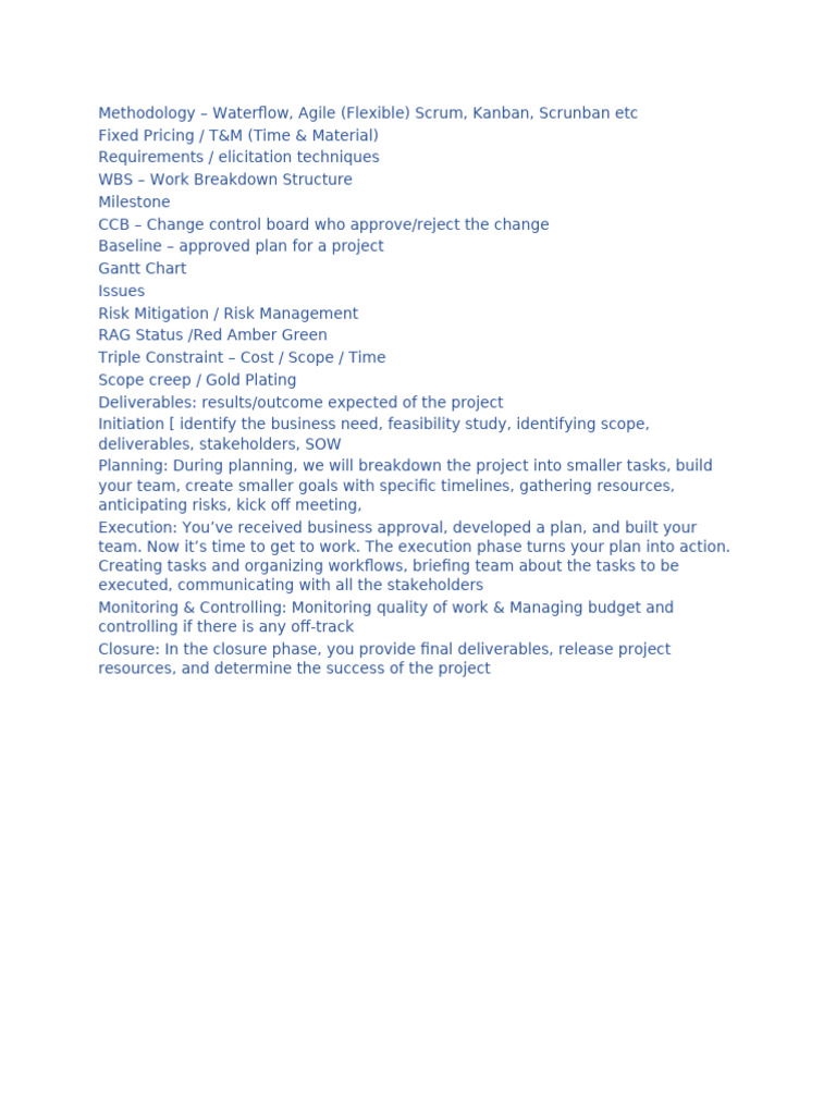Project Management Methodologies Overview | PDF