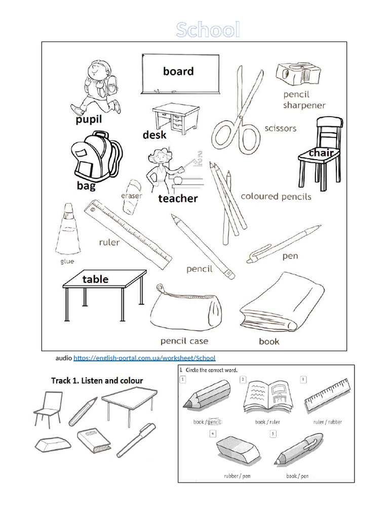 11school Worksheet With Listening Tasks Fun Activities Games 118578 | PDF