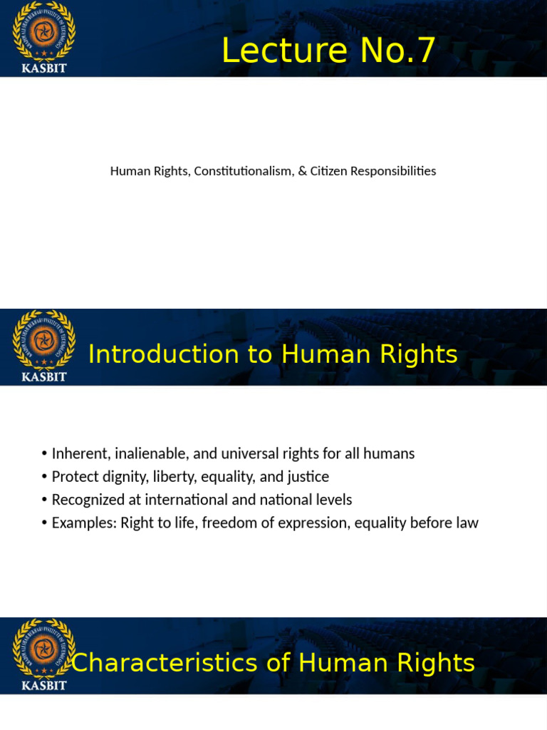 77447lecture-7 Human Rights and Constitutionalism | PDF | Human Rights ...