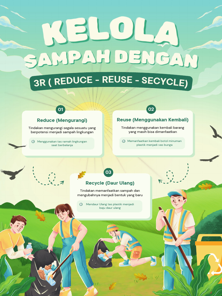 Poster Edukasi 3R untuk Lingkungan | PDF