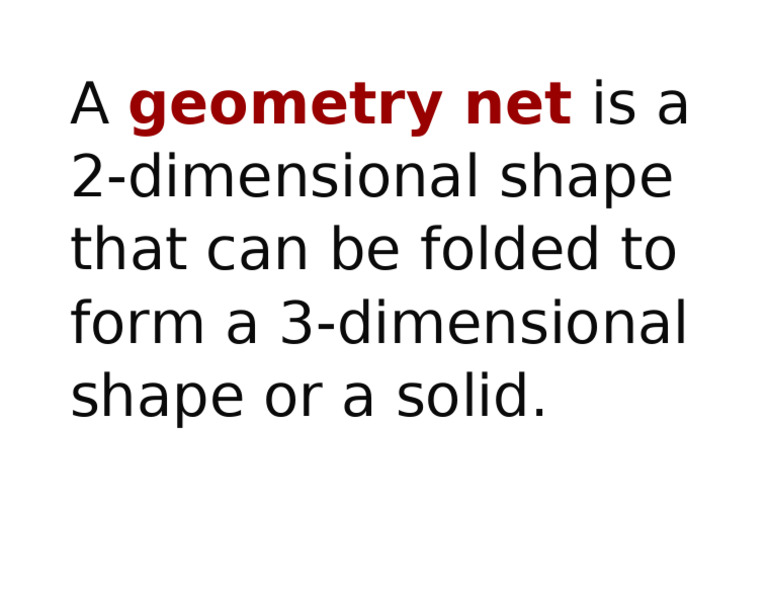 Understanding Geometry Nets Explained | PDF