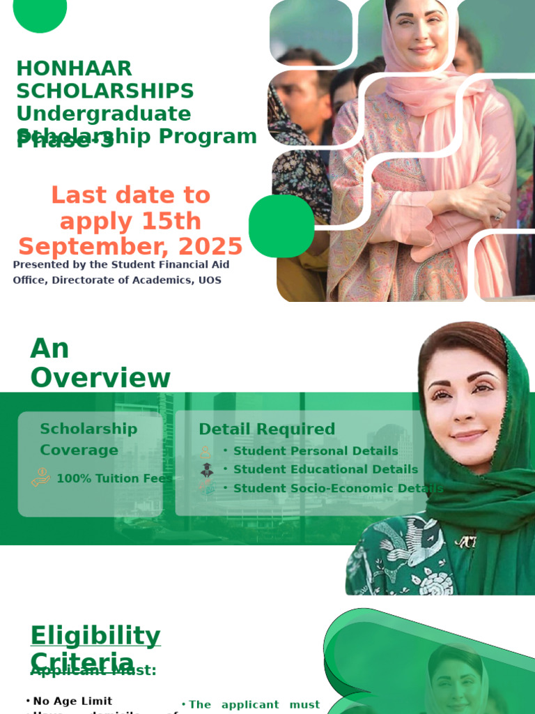 Honhaar Scholarship Phase 3 Details | PDF