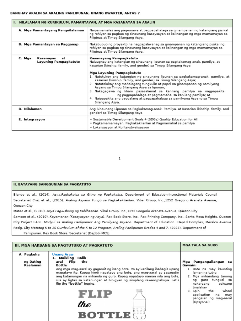 LE Q1 AP7 Lesson 2 Week 4 | PDF