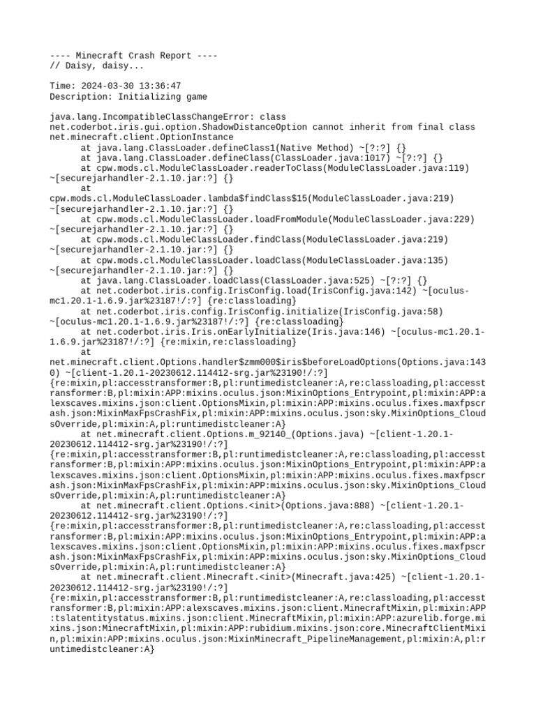 Crash 2024 03 30 - 13.36.47 Client | PDF | System Software | Computing