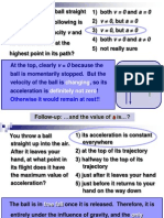 Kinematics Conceptual Questions