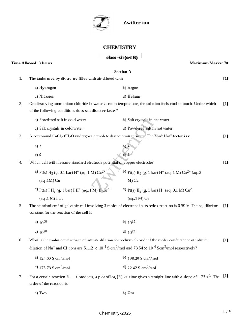 Class 12 Chemistry Exam Questions | PDF | Ether | Ester