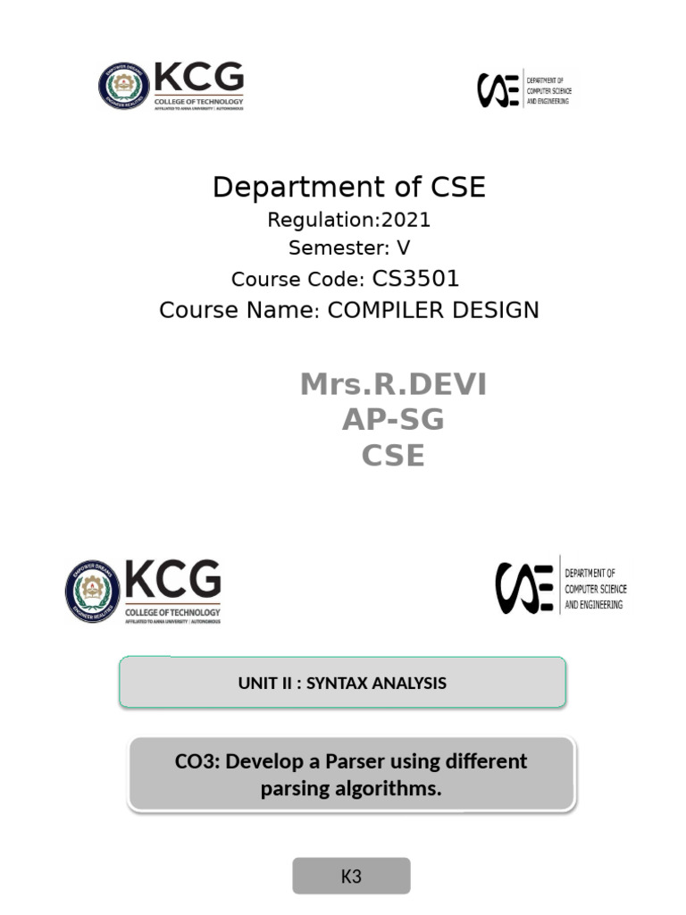 6-LR and SLR (1) Parser | PDF | Parsing | Formalism (Deductive)
