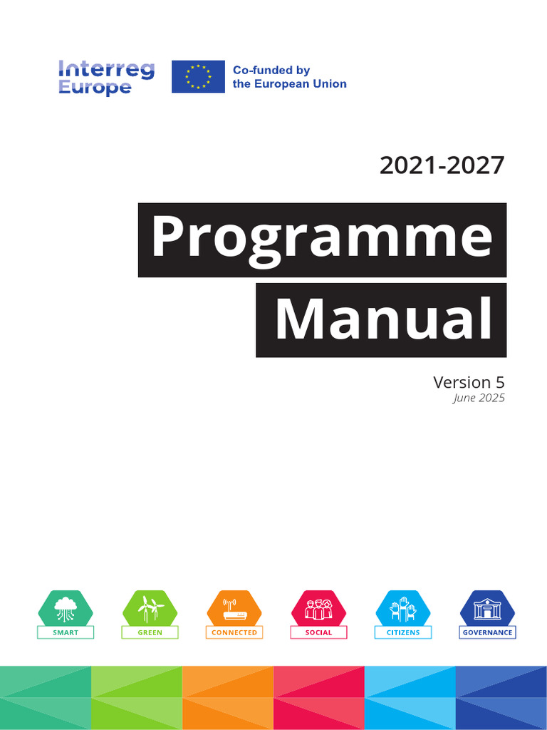Interreg Europe Programme Manual 2025 | PDF | Economies
