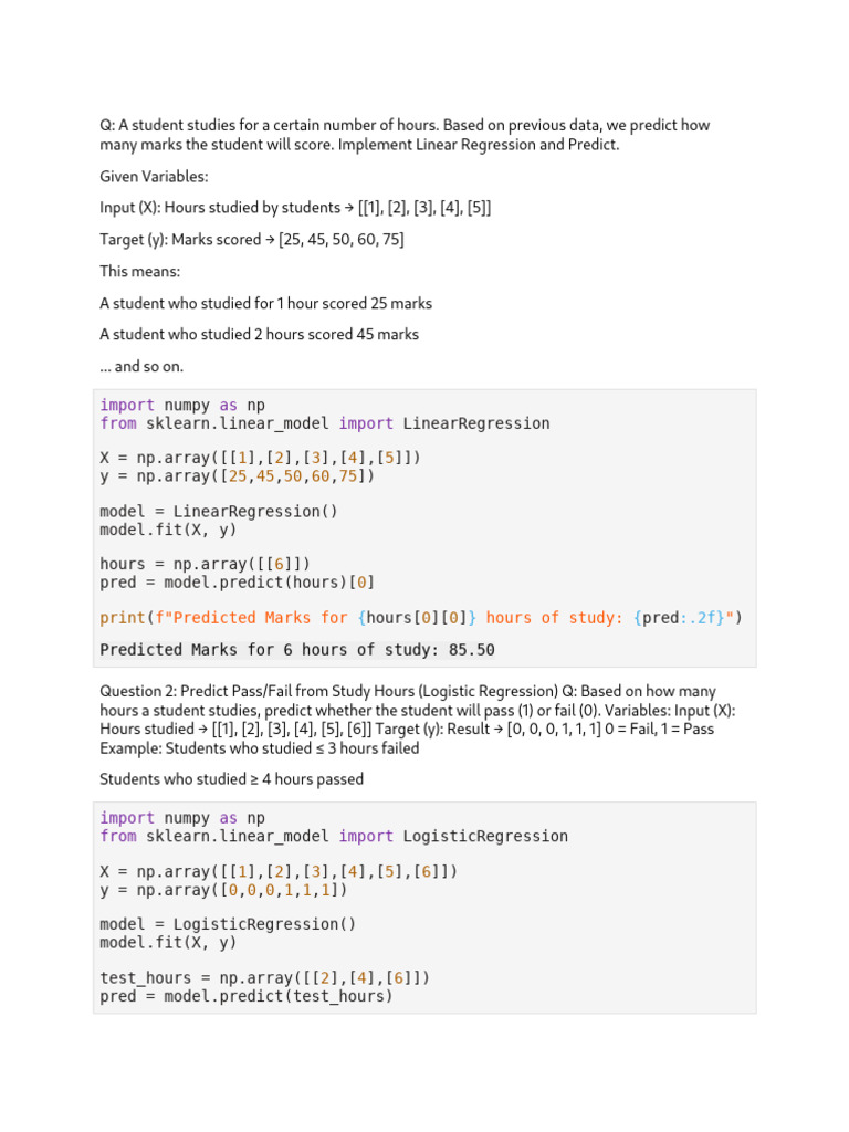 Predicting Student Performance with Regression | PDF | Regression ...