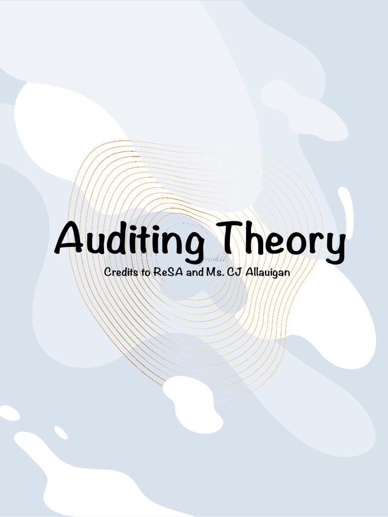 Comprehensive Guide to Auditing Theory | PDF | Internal Control | Audit
