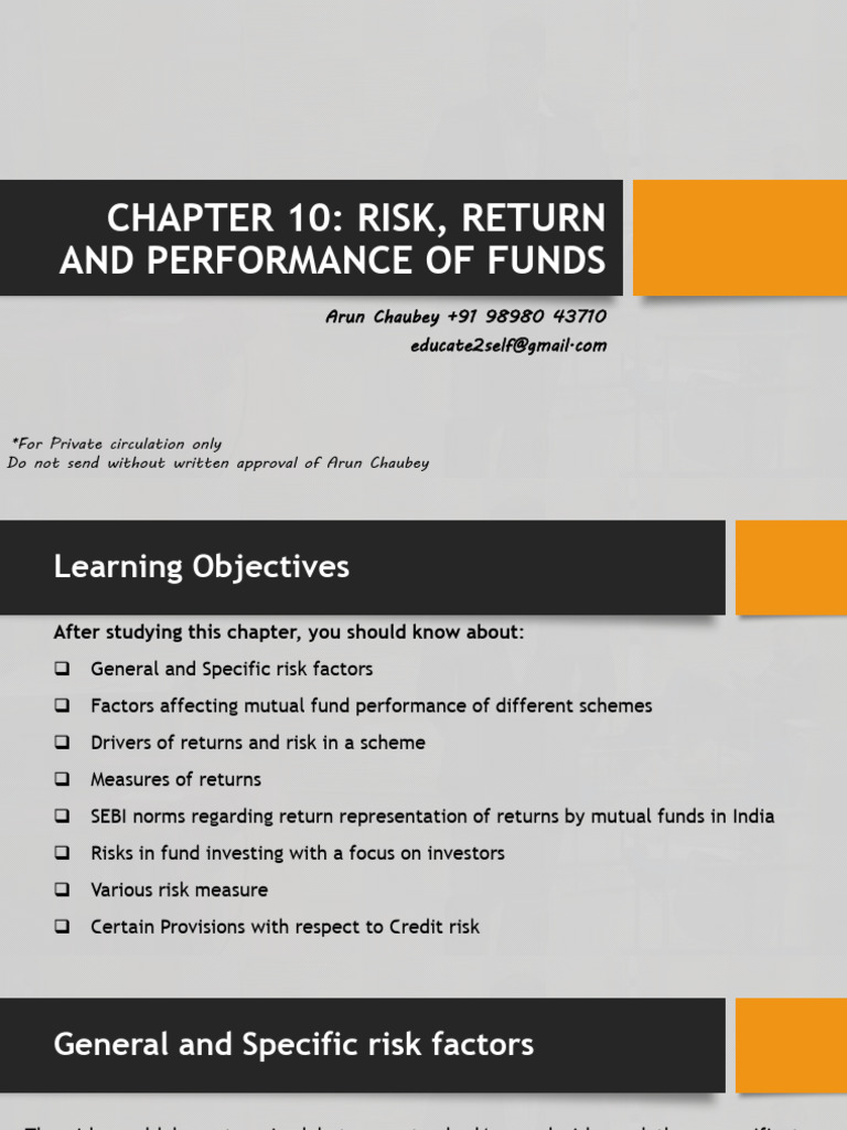 Fund Risk and Performance Analysis | PDF