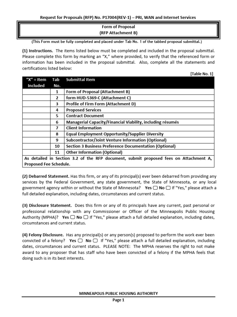 RFP for PRI, WAN, Internet Services | PDF | Affidavit | Business