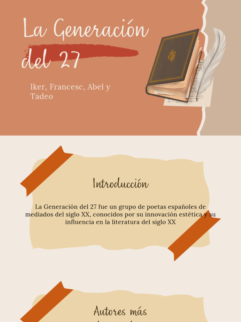La Generación Del 27 - 20250506 - 080004 - 0000 | PDF | Federico García ...
