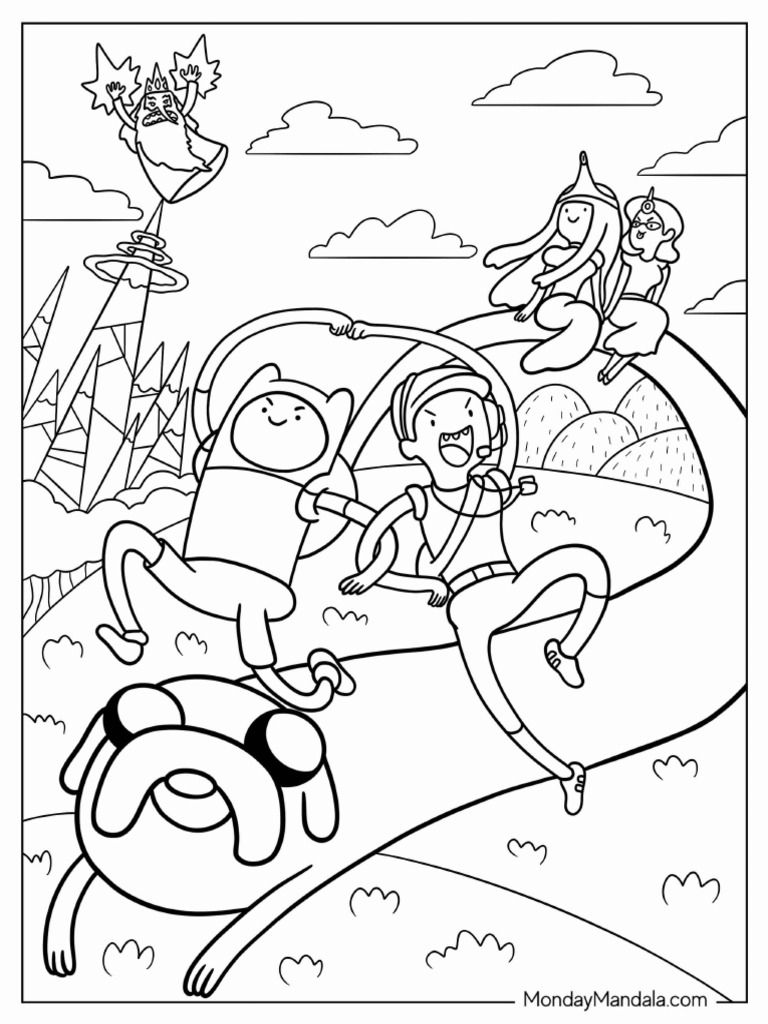 Adventure Time Finn Jake Ice King Princess Bubblegum Poster | PDF