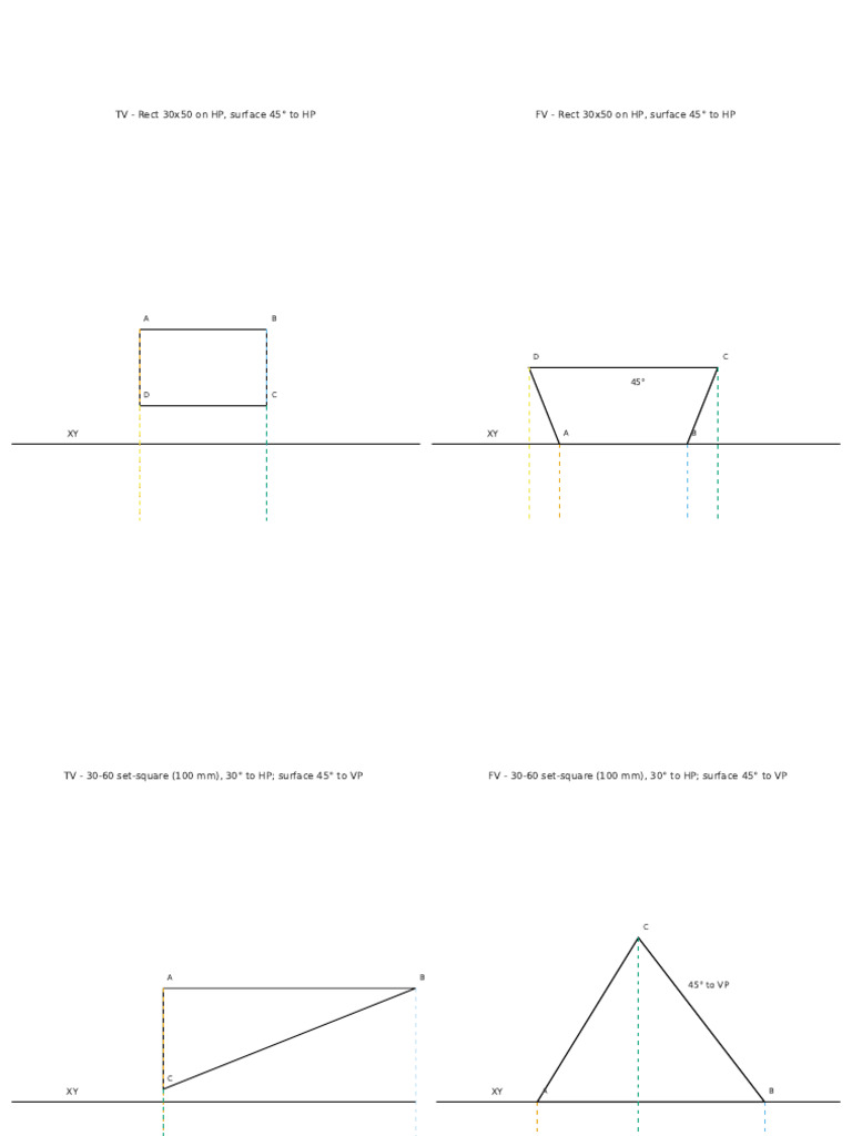Geometric Shapes and Projections Guide | PDF | Geometric Objects ...