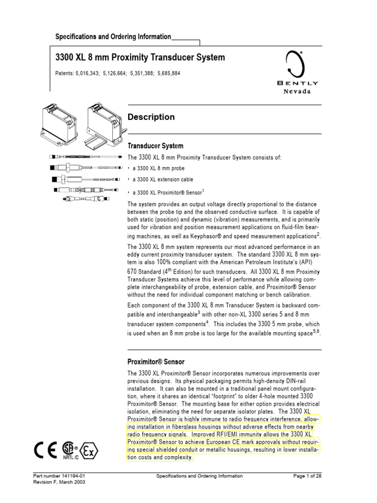 3300 XL 8mm Proximity Transducer System | PDF | Electrical Engineering ...