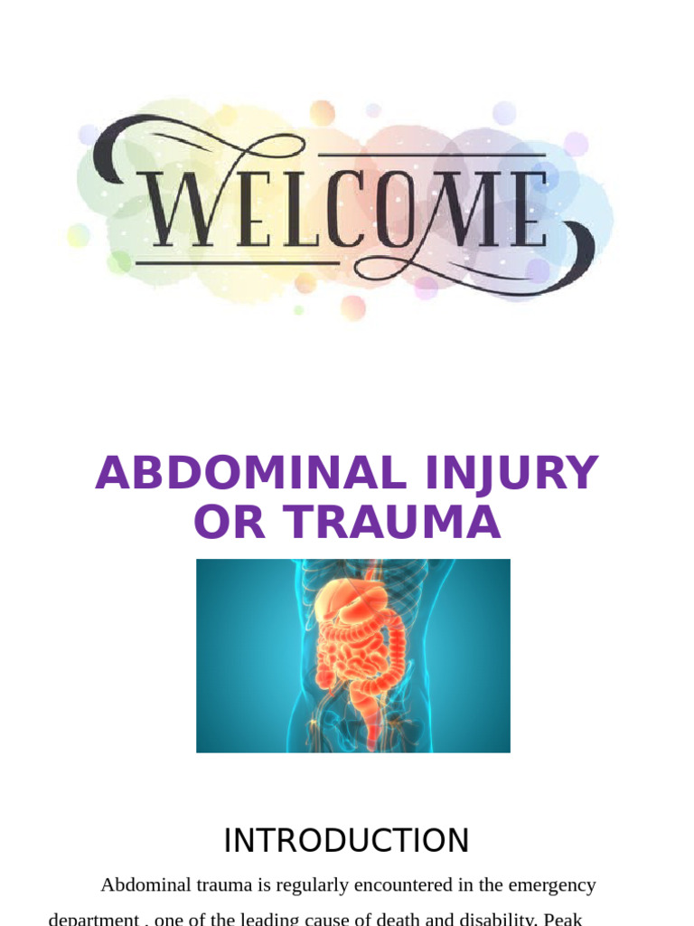 Understanding Abdominal Trauma Types | PDF | Major Trauma | Peritoneum