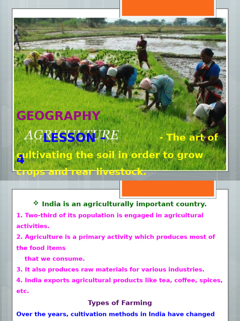 Types of Farming in India | PDF | Agriculture | Plantation