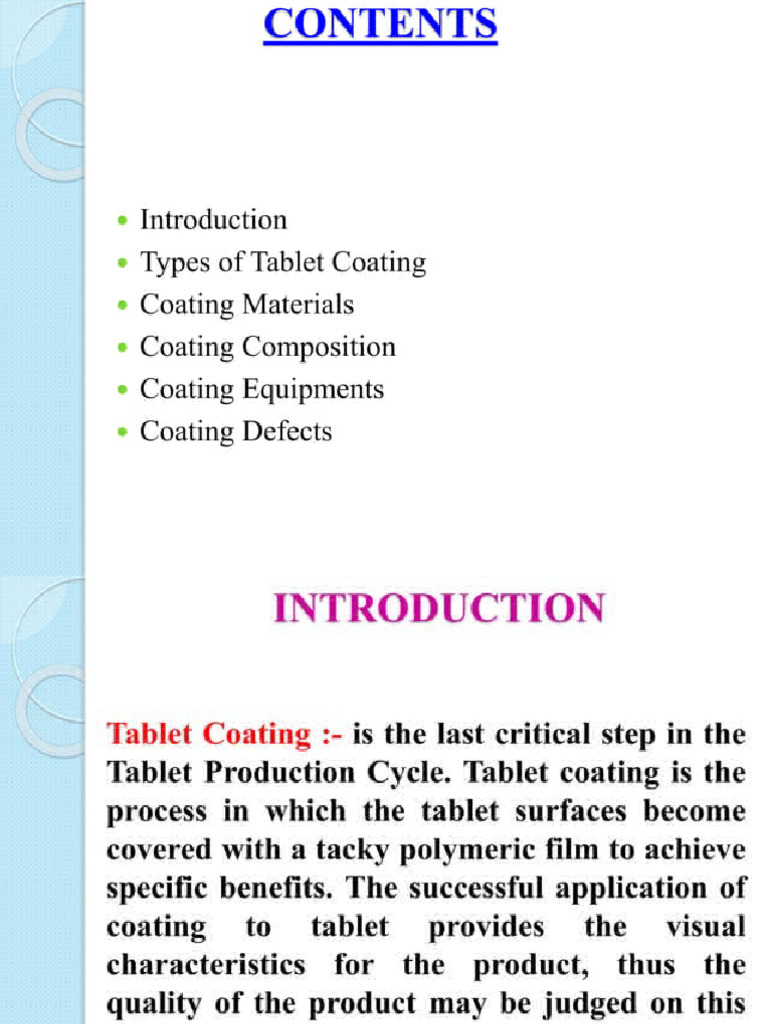 Tablet Coating Final | PDF