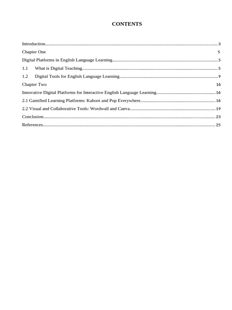 Digital Tools for English Language Learning | PDF | Learning | Language ...