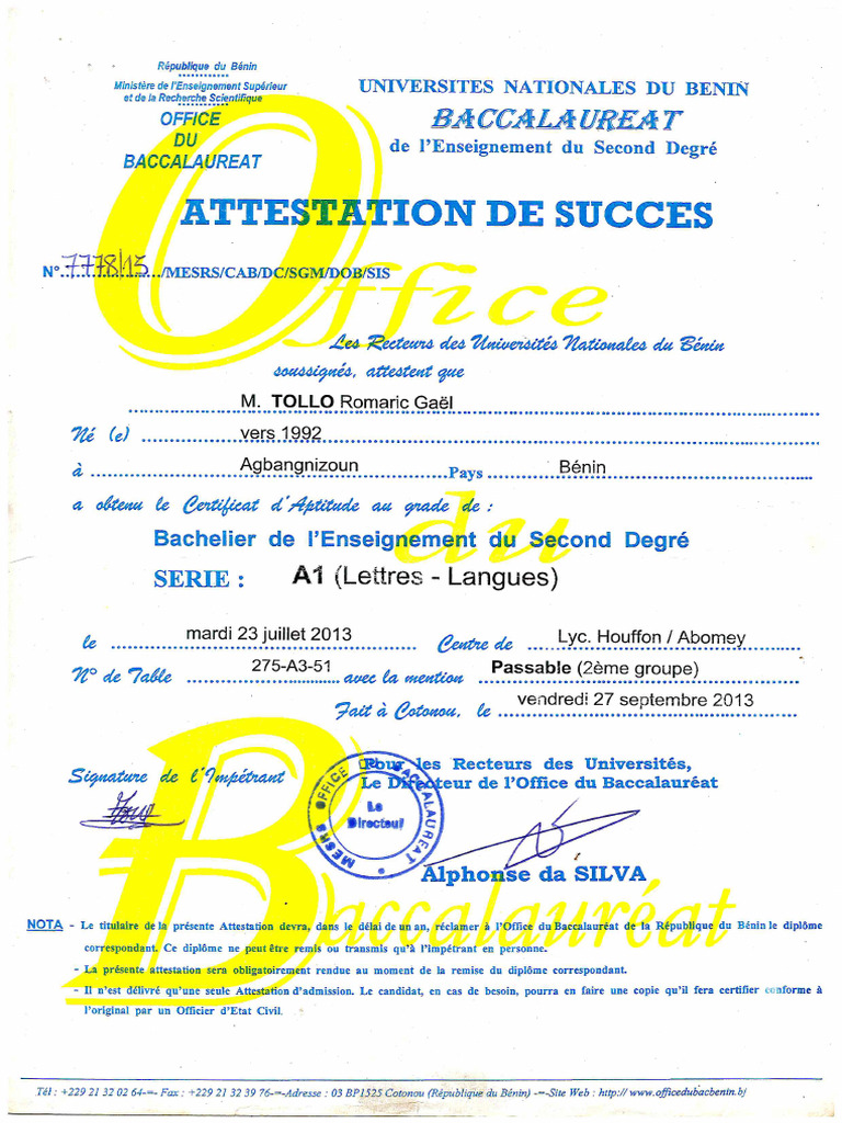 Attestation | PDF