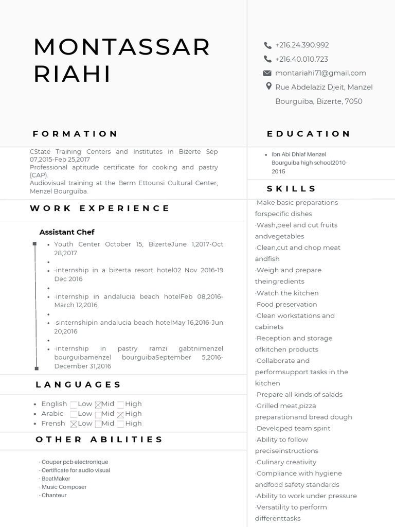 Gray and White Simple Professional Marketing Manager CV Resume | PDF ...