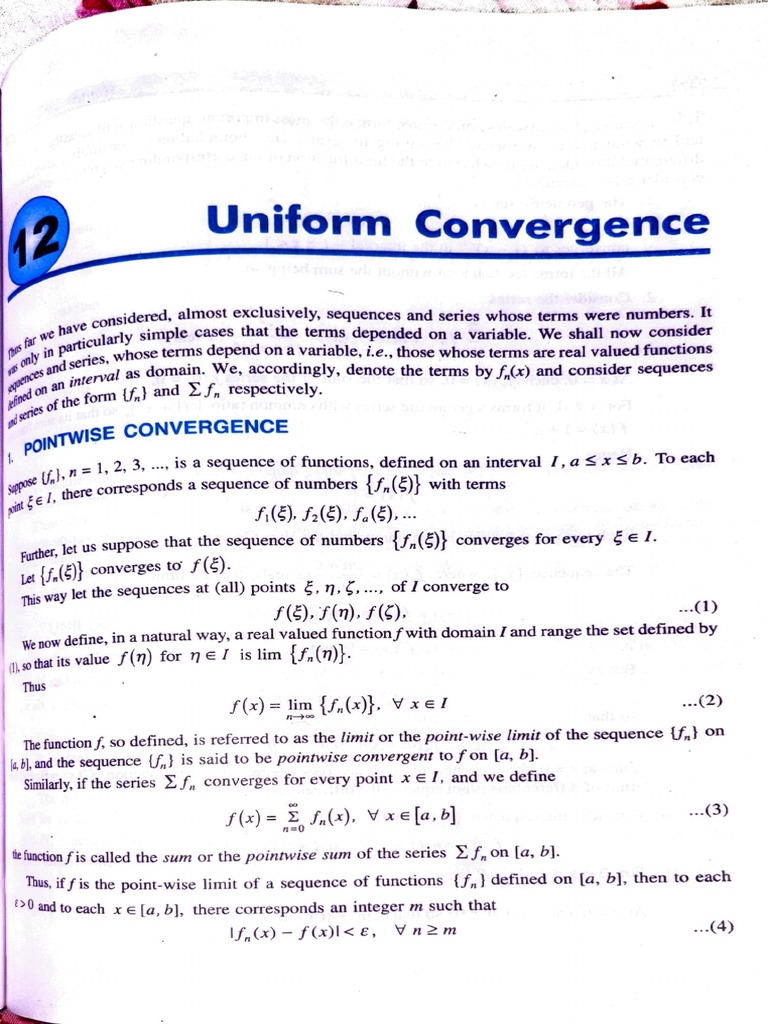 Uniform Convergence of Function Sequences | PDF | Sequence | Limit ...