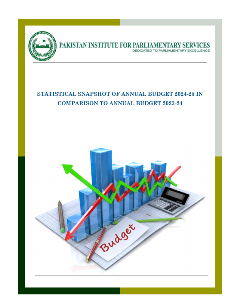 Statistical Snapshot of Annual Budget 2024-25 Incomparison To Annual ...