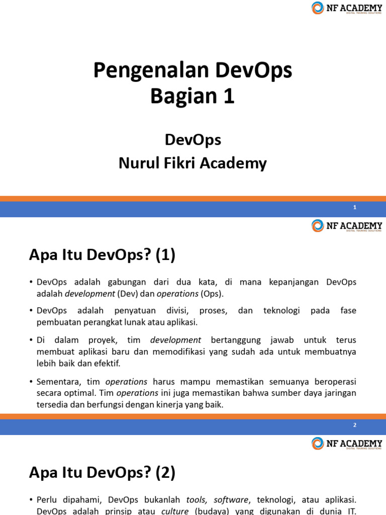 Sejarah dan Konsep DevOps | PDF