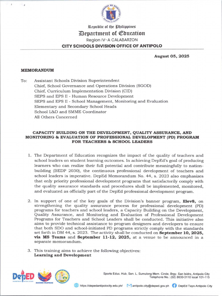 Um-574 Capacity Building On The Development, Quality Assurance, and ...