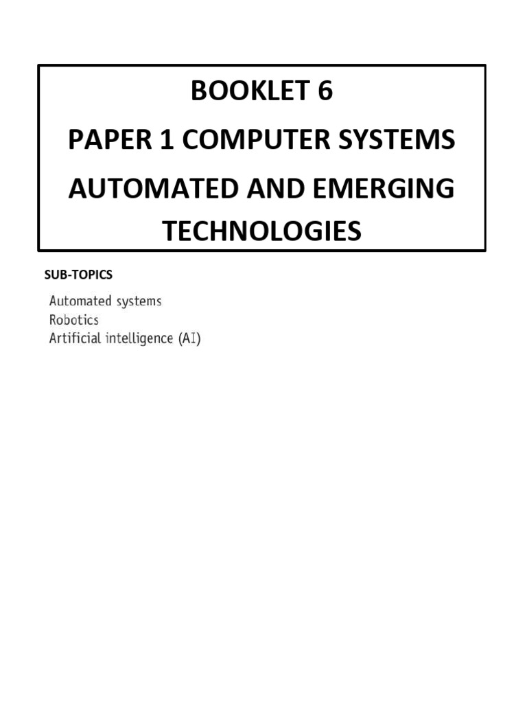 Automated Systems Exam Questions | PDF