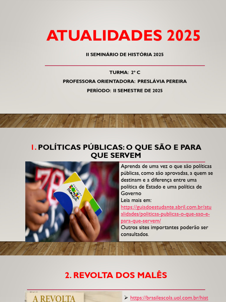 Atualidades e Políticas em 2025 | PDF | Brasil
