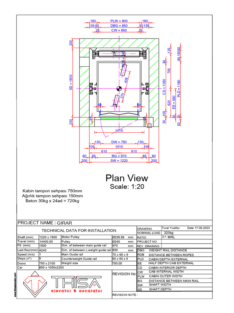 MRL Elevator Installation Specifications | PDF | Manufactured Goods