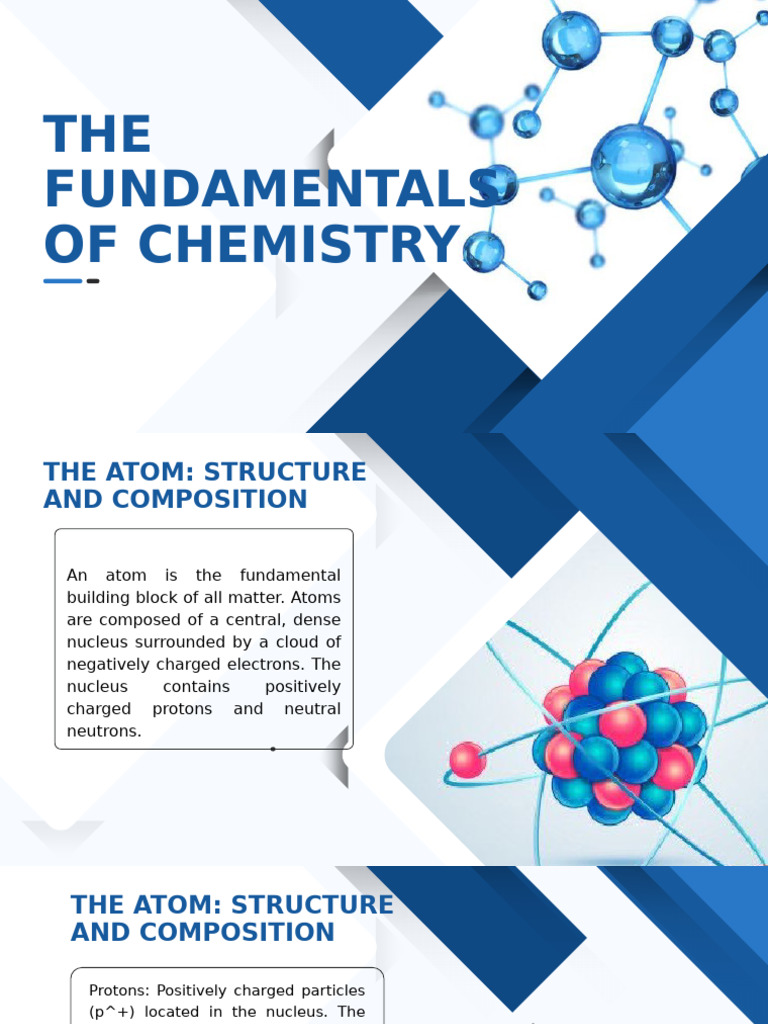 Fundamentals of Chemistry Overview | PDF | Chemical Bond | Ion