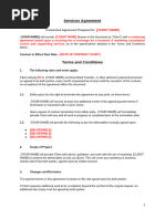 Conformé Letter for Service Agreement | PDF