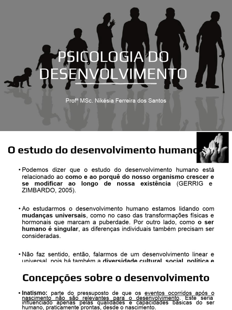 Psicologia do Desenvolvimento Humano | PDF | Psicologia do ...