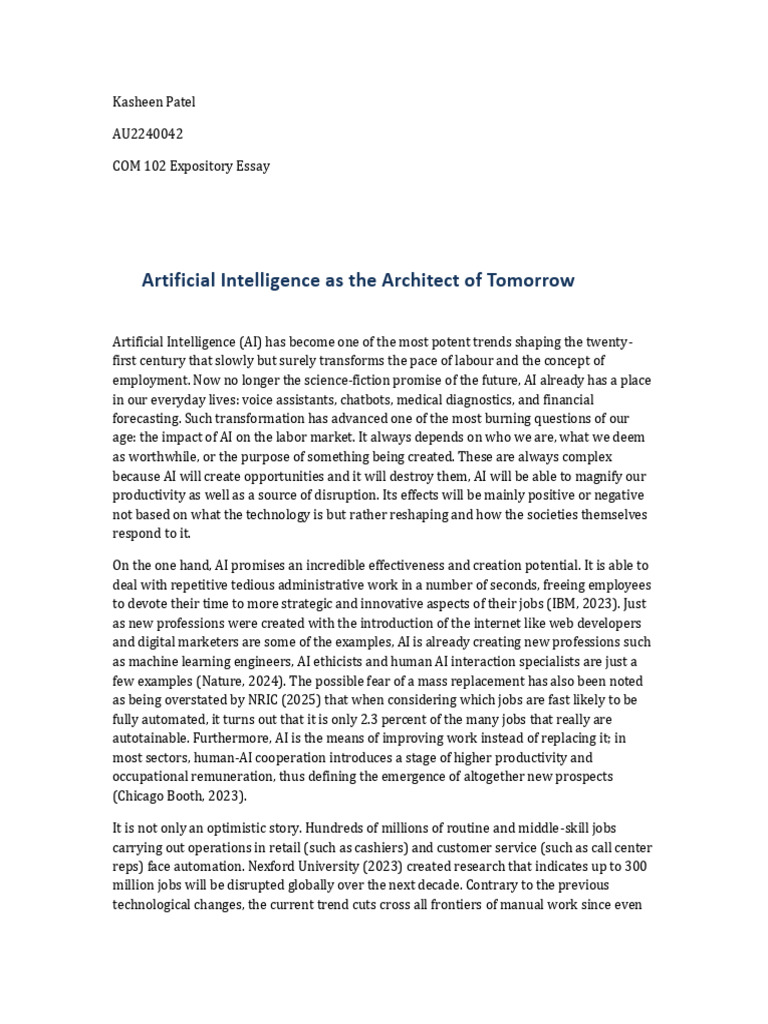 AI's Impact on the Future of Work | PDF | Artificial Intelligence ...
